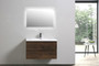 MOB 36" Wall Mounted Modern Bathroom Vanity with Reinforced Acrylic Sink