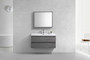  MOB 42" Wall Mounted Modern Bathroom Vanity with Reinforced Acrylic Sink