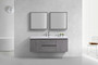 MOB 60" Wall Mounted Modern Bathroom Vanity (Single Sink)