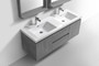  MOB 60" Wall Mounted Modern Bathroom Vanity (Double Sink)