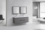  MOB 60" Wall Mounted Modern Bathroom Vanity (Double Sink)