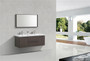  MOB 60" Wall Mounted Modern Bathroom Vanity (Double Sink)