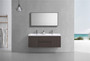  MOB 60" Wall Mounted Modern Bathroom Vanity (Double Sink)