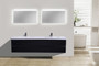 MOB 72" Wall Mounted Modern Bathroom Vanity (Double Sink)