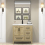 VIV 36" Solid Wood Freestanding Bathroom Vanity (Right Side Drawers)
