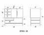 BT001 36" Freestanding Vanity with Reinforced Acrylic Sink (Left Side Drawers)