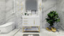 BT001 36" Freestanding Vanity with Reinforced Acrylic Sink (Left Side Drawers)
