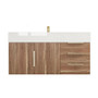 BT001 42" Floating Vanity with Reinforced Acrylic Sink (Right Side Drawers)