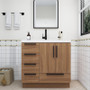 Carla 36" Freestanding Bathroom Vanity with Left Side Drawers
