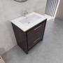 DOLCE 30″ GRAY OAK MODERN BATHROOM VANITY WITH WHITE ACRYLIC COUNTER-TOP