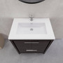 DOLCE 30″ GRAY OAK MODERN BATHROOM VANITY WITH WHITE ACRYLIC COUNTER-TOP