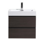 MORENO MOF 30" DARK GREY OAK WALL MOUNTED MODERN BATHROOM VANITY WITH REEINFORCED ACRYLIC SINK