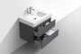 MOF 24" Floating Modern Bathroom Vanity with Reinforced Acrylic Sink