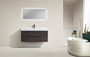 MORENO MOF 48" DARK GREY OAK WALL MOUNTED MODERN BATHROOM VANITY WITH REEINFORCED ACRYLIC SINK