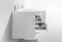 MORENO MOF 60" DOUBLE SINK HIGH GLOSS WHITE WALL MOUNTED MODERN BATHROOM VANITY WITH REEINFORCED ACRYLIC SINK
