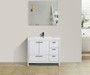 MORENO MOD 42"  MODERN BATHROOM VANITY W/ RIGHT SIDE DRAWERS