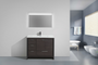 MORENO MOD 42" MODERN BATHROOM VANITY W/ LEFT SIDE DRAWERS