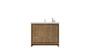 MORENO MOD 42" MODERN BATHROOM VANITY W/ LEFT SIDE DRAWERS