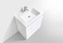 MOA 30″ GLOSS WHITE MODERN BATHROOM VANITY W/ 3 DRAWERS AND ACRYLIC SINK