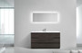 MOA 60″ SINGLE SINK DARK GREY-OAK MODERN BATHROOM VANITY W/ 7 DRAWERS AND ACRYLIC SINK