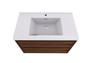 Murray 36" Rose Wood Wall Mounted Modern Vanity