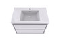 Murray 42" Gloss White Wall Mounted Modern Vanity