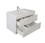 Murray 42" Marble White Wall Mounted Modern Vanity