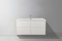 Murray 48" Gloss  White Wall Mounted Modern Vanity - Single Sink