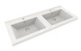 Murray 48" Rose Wood Wall Mounted Modern Vanity - Double Sink