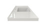 Murray 60" Gloss White Wall Mounted Modern Vanity - Single Sink