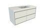 Murray 60" Gloss White Wall Mounted Modern Vanity - Single Sink