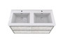 Murray 60" Marble White Wall Mounted Modern Vanity - Double Sink