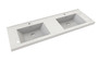 Murray 72" Marble White Wall Mounted Modern Vanity - Double Sink