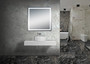 MOA504 - 40'' POLISHED EDGE FROSTED PANEL LED MIRROR