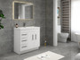 Elsa 36 inch Freestanding Modern Bathroom Vanity - Left Side Drawers