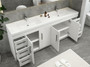 Elsa 84 inch Freestanding Modern Bathroom Vanity