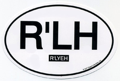 R'lyeh Euro Oval car decal (STICKER) R'lyeh Euro Oval car decal (STICKER)