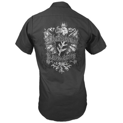 Miskatonic Shield charcoal gray work shirt Miskatonic Shield charcoal gray work shirt