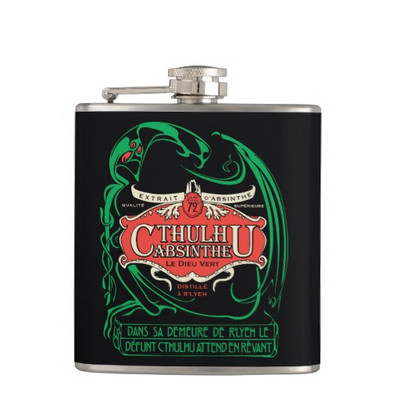 Cthulhu Absinthe Flask