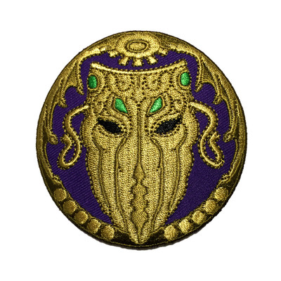 Mask of Cthulhu embroidered patch