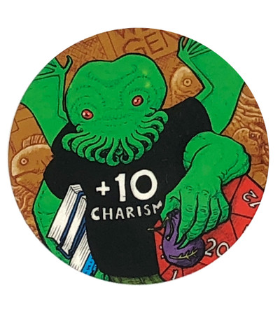Gamer Cthulhu round magnet