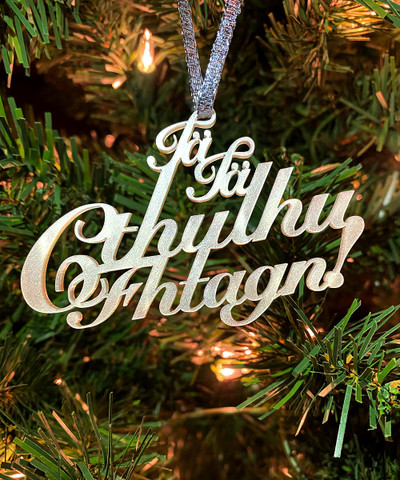 Iä Iä Cthulhu Fhtagn pearlescent ornament (ltd edition)