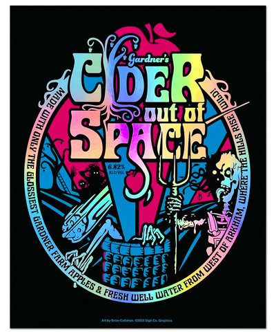 Cider Out of Space 8x10" Foil Print Cider Out of Space 8x10" Foil Print
