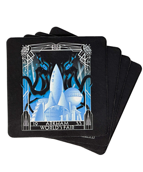 Arkham Worlds Fair Coaster (4-pack) Arkham Worlds Fair Coaster (4-pack)