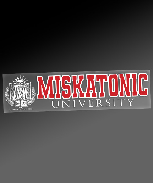 Miskatonic University Window Sticker Miskatonic University Window Sticker