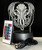 Cthulhu Fhtagn etched color changing LED light