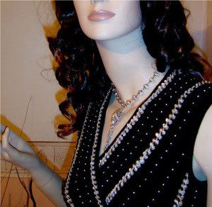 SALE New Sexy Black Silver Beads Party Top Blouse 8 10 SALE New Sexy Black Silver Beads Party Top Blouse 8 10
