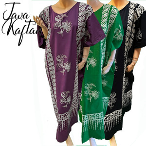 JAVA 100% Cotton Hand Made Kaftan Dress in many colours - Freesize