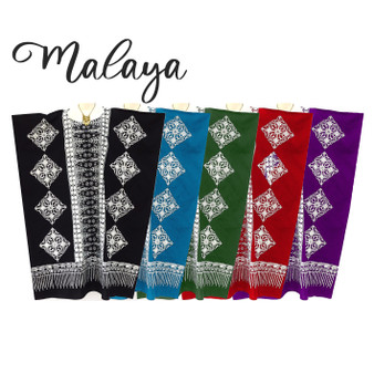 MALAYA 100% Cotton Kaftan Long Batik Dress - One Size