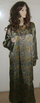 Silky Moroccan Arabic Dress Jilbab Kaftan Abaya M, L, XL, XXL dF